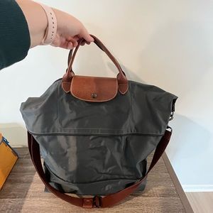 Longchamp Expandable Tote with Crossbody strap